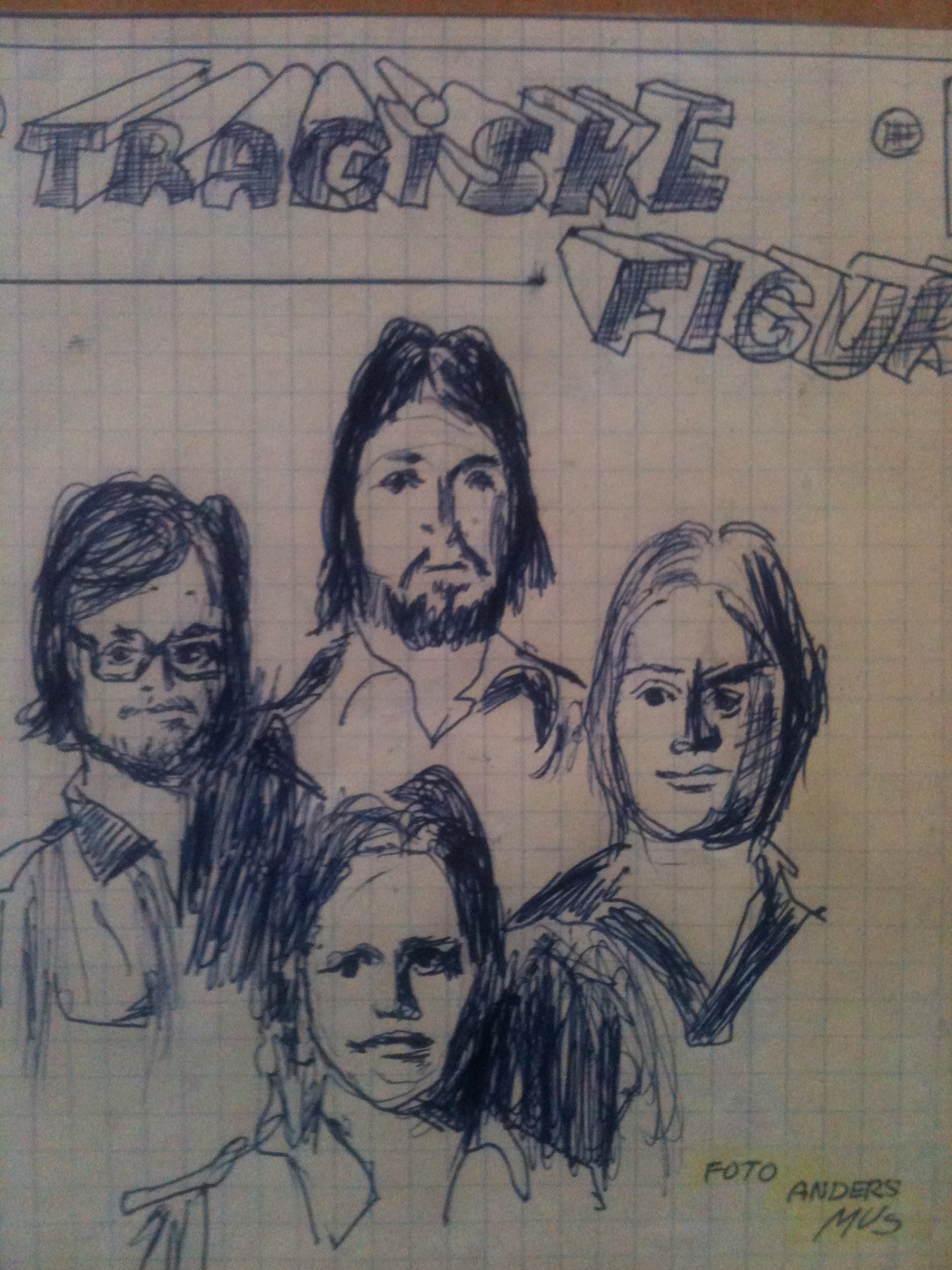 Anders (Mus) hadede vores casca band og specielt band leader Gorm- derfor lavede han denne tegning jeg syntes er meget sjov